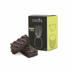 Box of hemp and pineapple wafer chocolate covered presentation india cosmetics x Active CBD