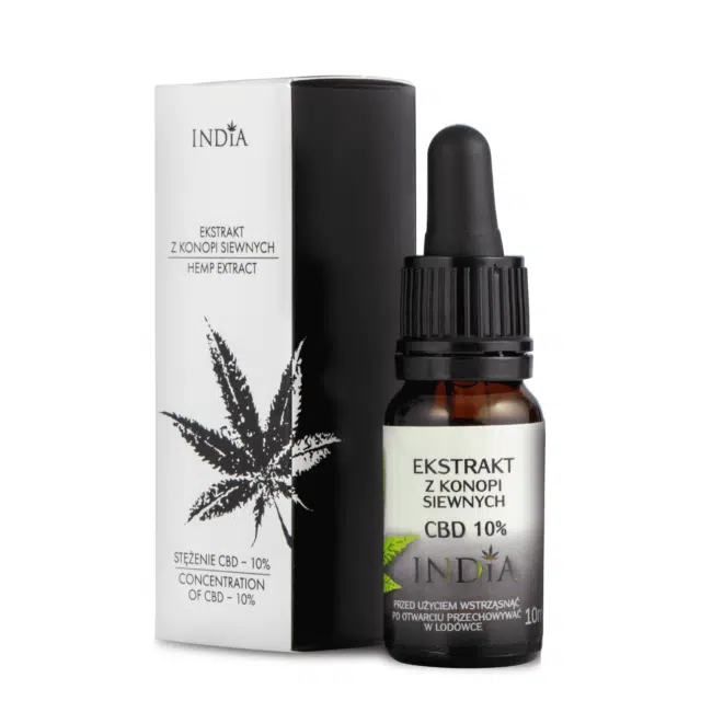 Packaging CBD Oil 10% (Extract) 10ml by India Cosmetics x Active CBD