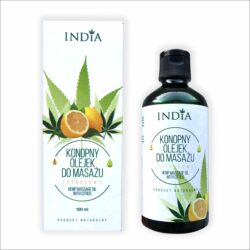 India Cosmetics x Active CBD Hemp Oil Lemon Massage Oil 100ml