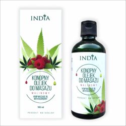 India Cosmetics x Active CBD Hemp Oil Raspberry Massage Oil 100ml